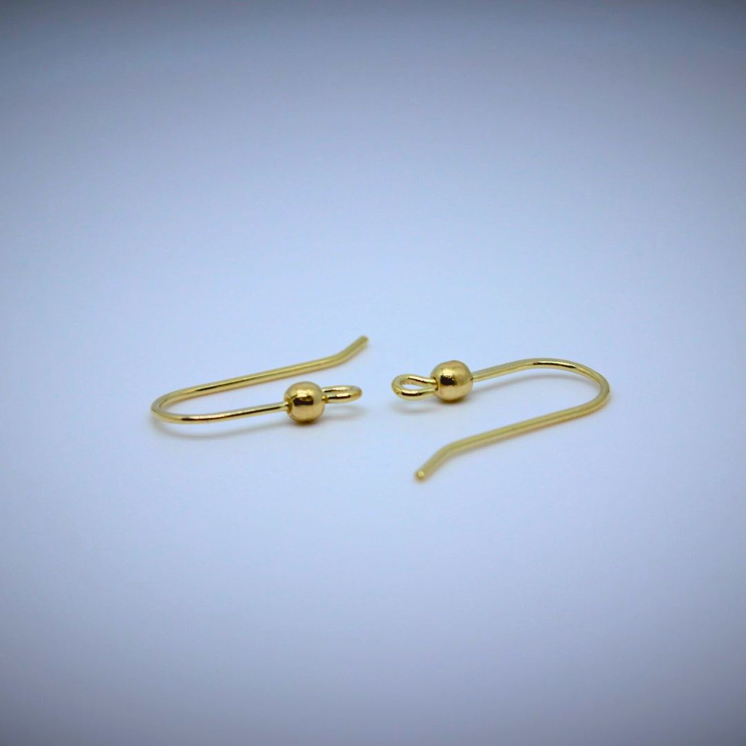 Korvakorukoukku 3mm pallolla, 14K