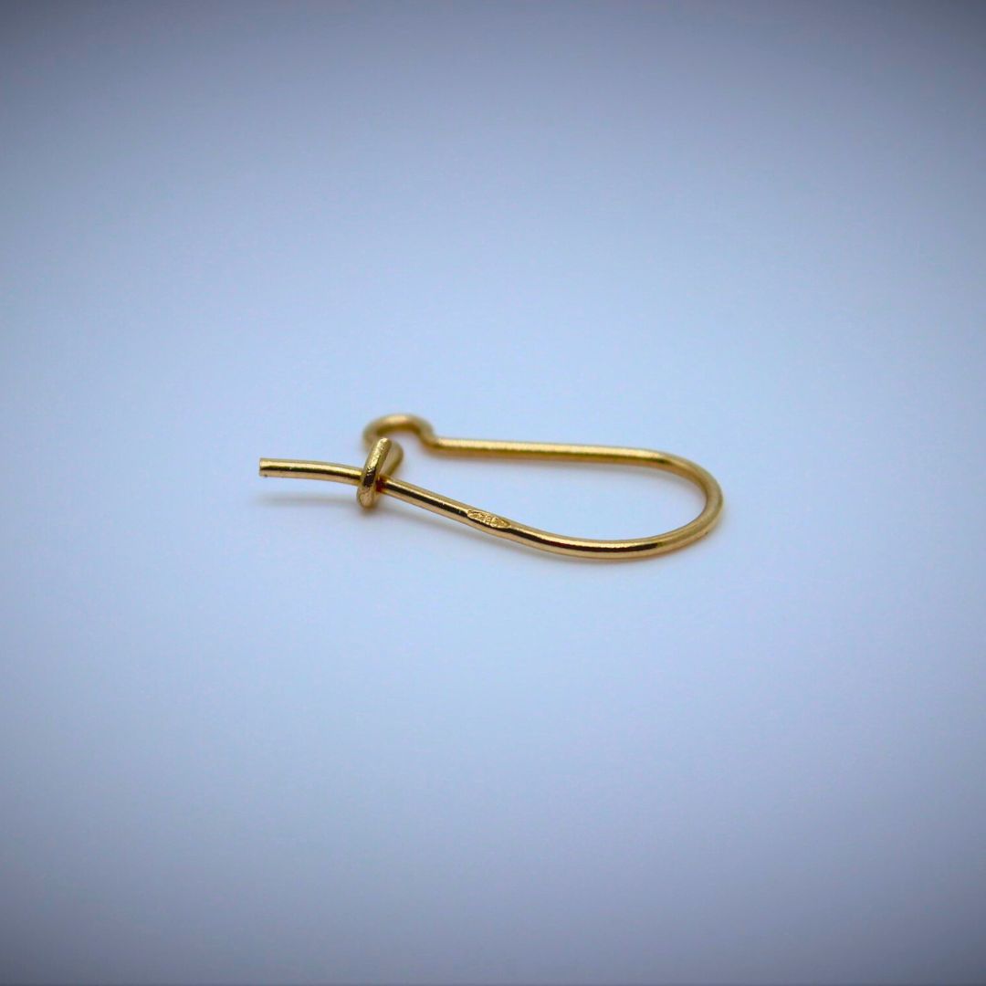 Lukittava korvakorukoukku, 14K