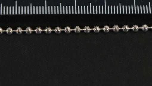 Hopeapalloketju 2,5mm