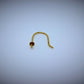 Korvakorukoukku 3mm helmipohjalla, 18K
