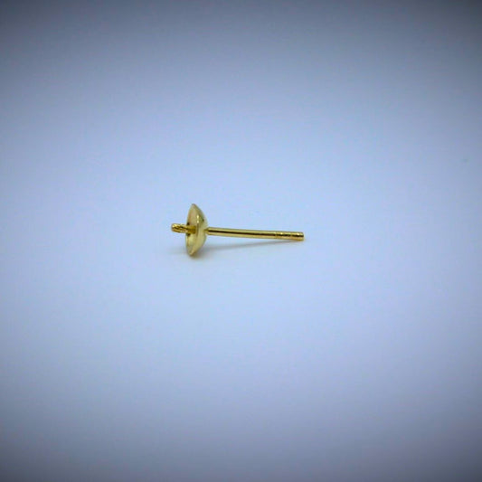 Korvakorutappi helmipohjalla 5mm, 14K