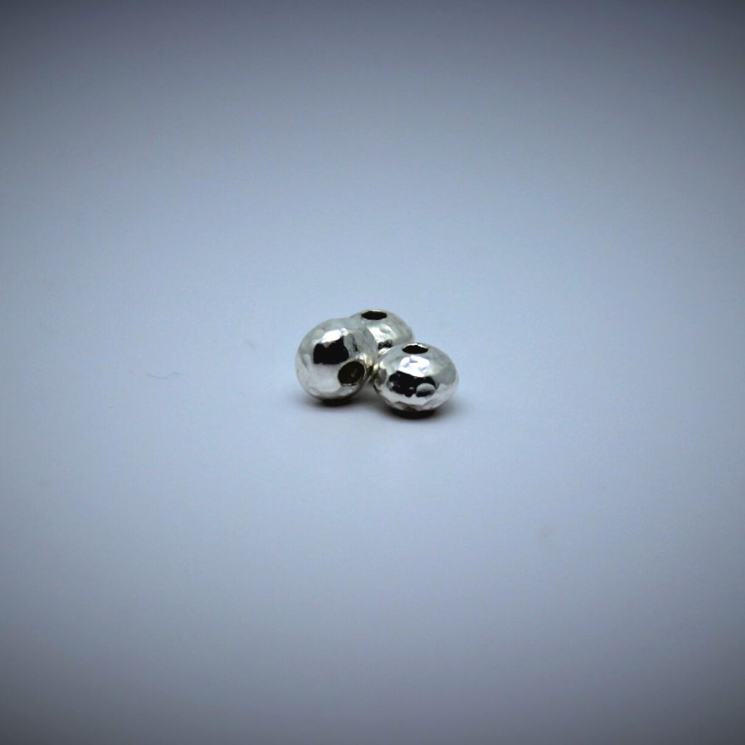 Rosoinen hopeahelmi 5mm